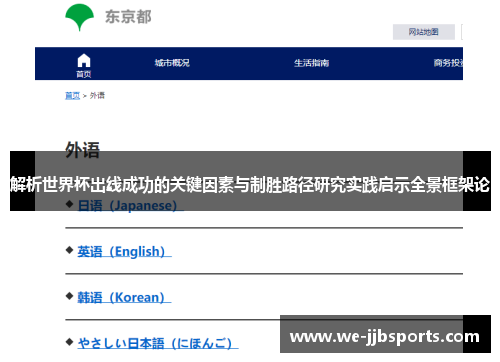 解析世界杯出线成功的关键因素与制胜路径研究实践启示全景框架论